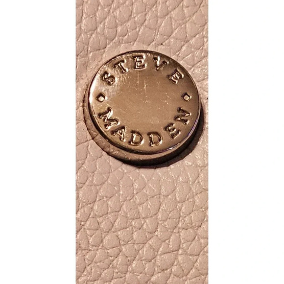 Steve Madden Gray Textured Tote Purse One Strap 11 inch Drop Multi Pockets - Picture 9 of 14